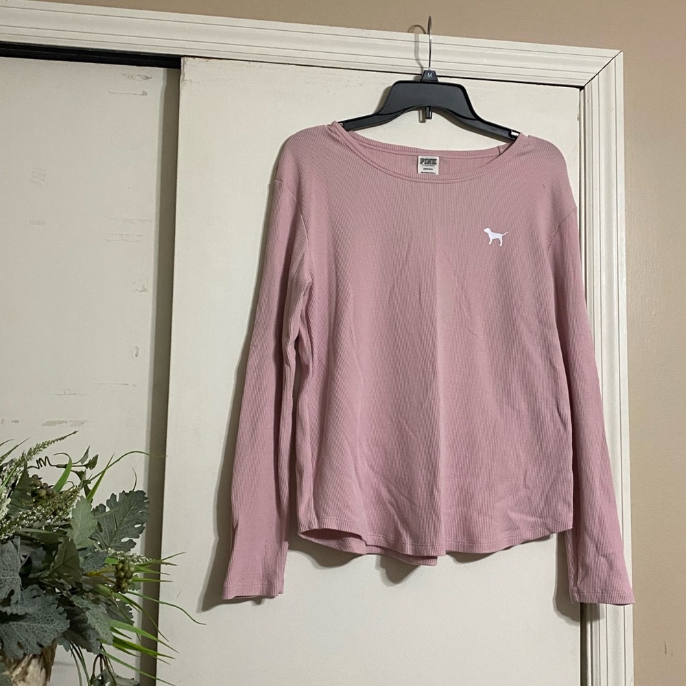 Women's Pink Long Sleeve Top